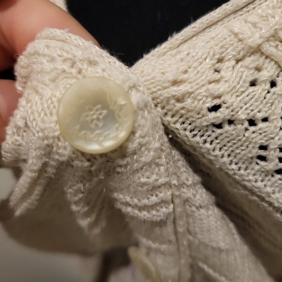 Vintage Northern Tradition Pointelle knit cardigan - Picture 4 of 7